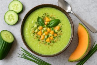 Gurken-Melonen-Gazpacho