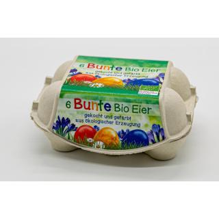 Bunte Eier 6 Stk, gekocht